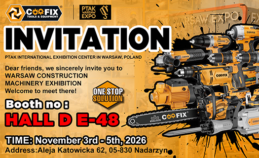 COOFIX Invites You to the Warsaw Construction Machinery Exhibition